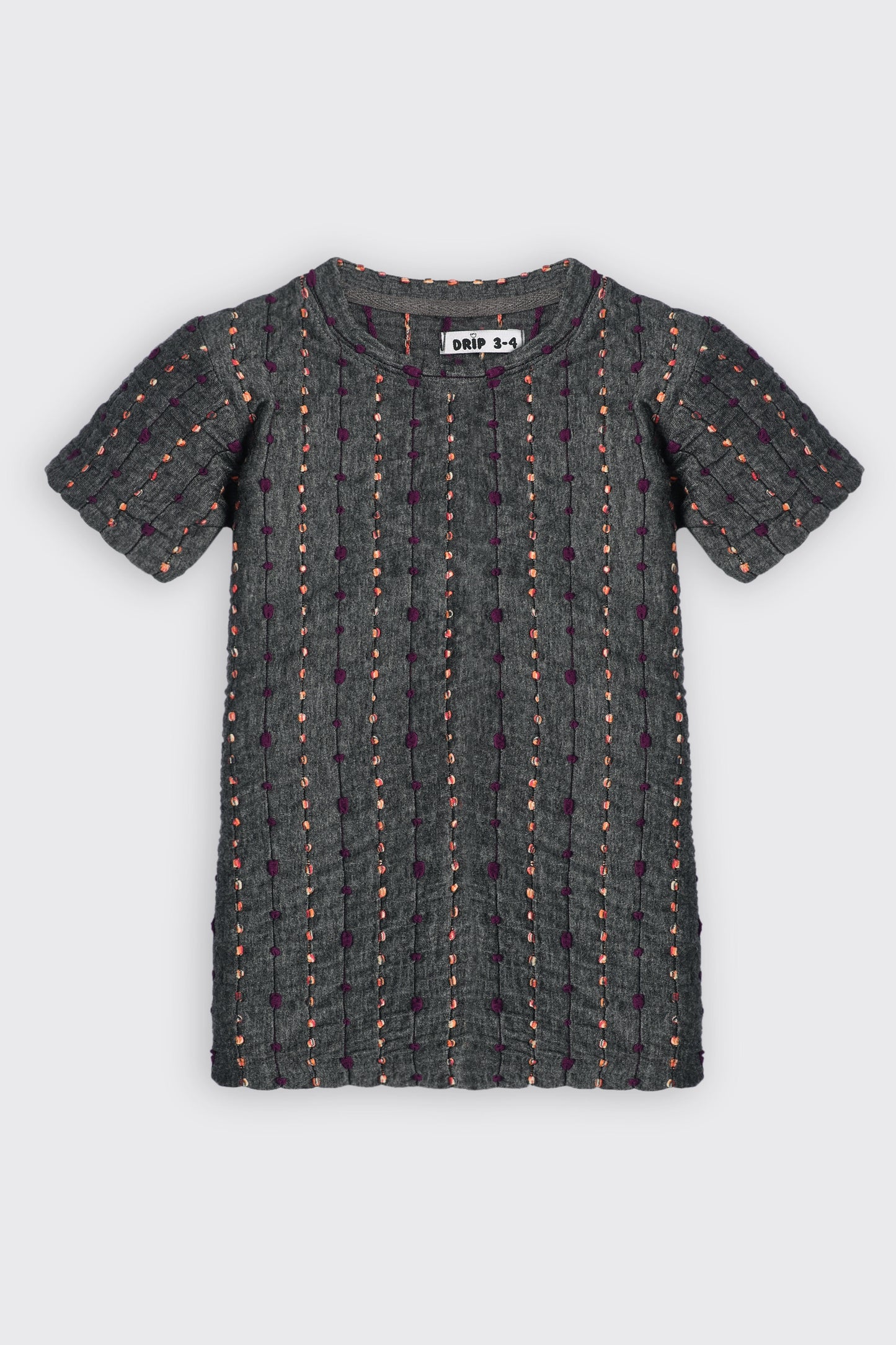 Girls Drop needle Knitted tee