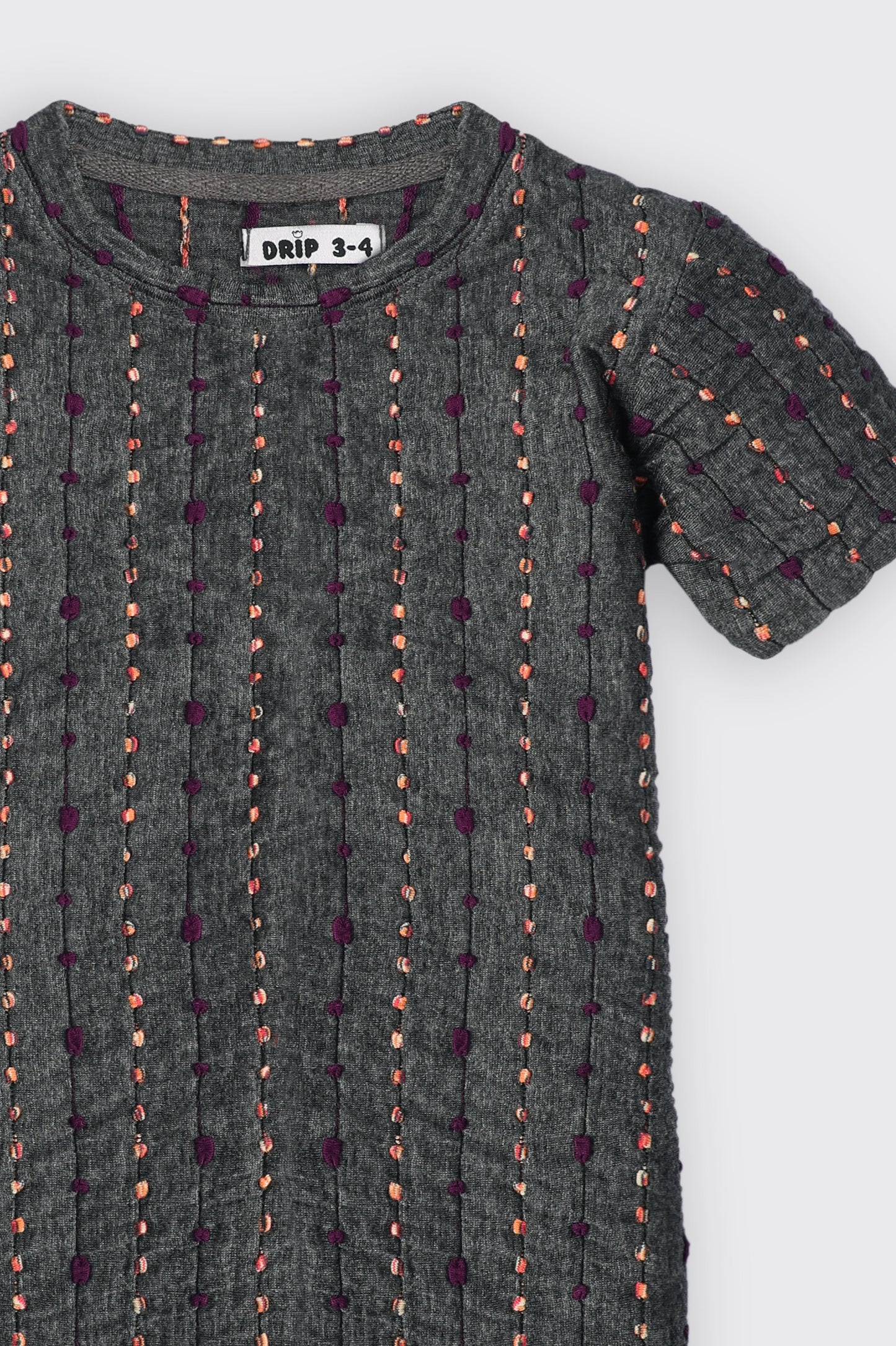 Girls Drop needle Knitted tee