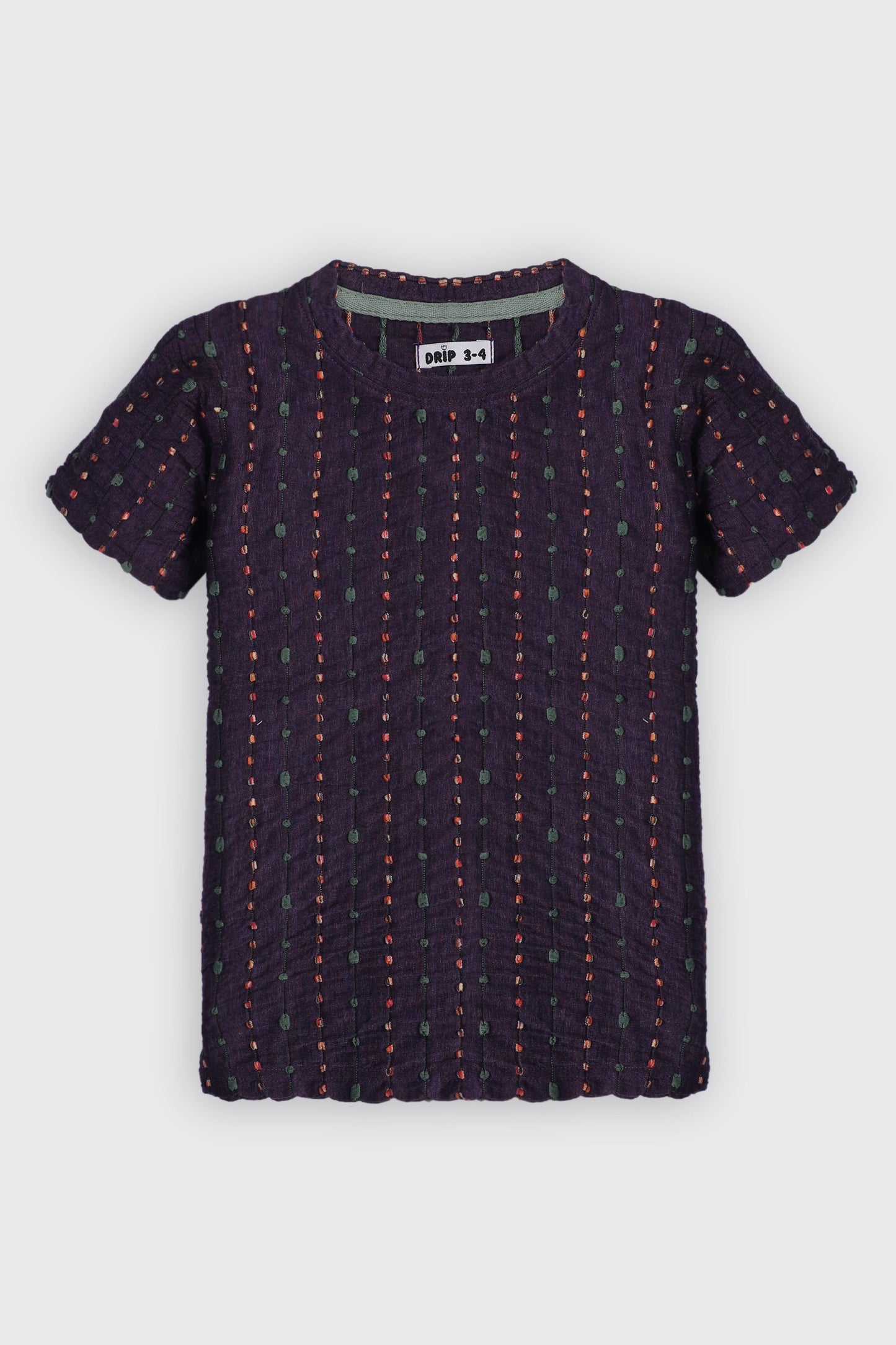 Girls Drop needle Knitted tee