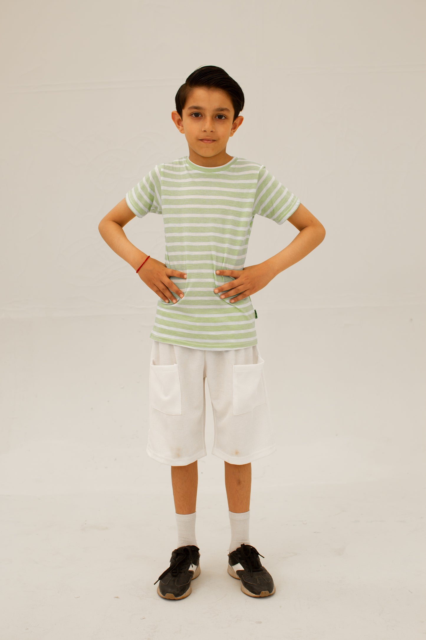 Boys Yarn dyed strip shirt