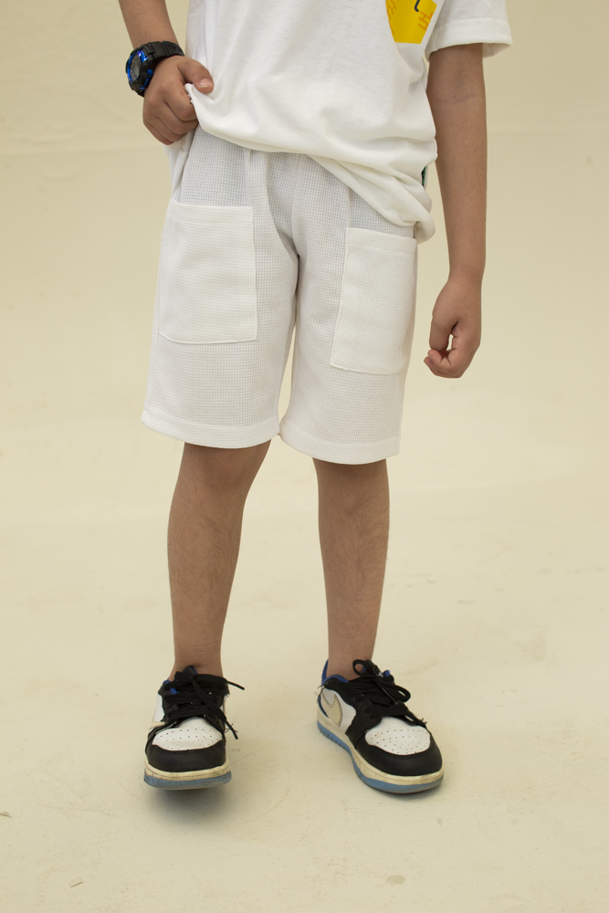 Boys Textured Short with Side Pockets