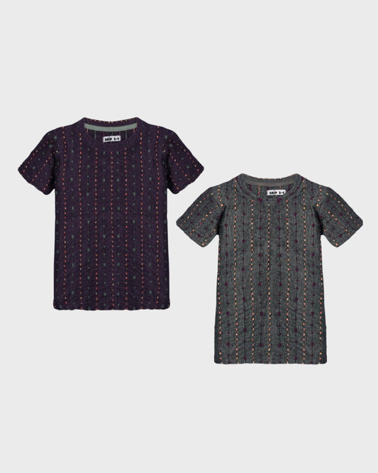 Pack of 2 Drop Needle Tee