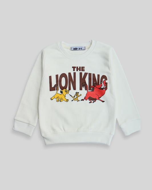 Boys The Lion King Kids Cotton Fleece Sweatshirt