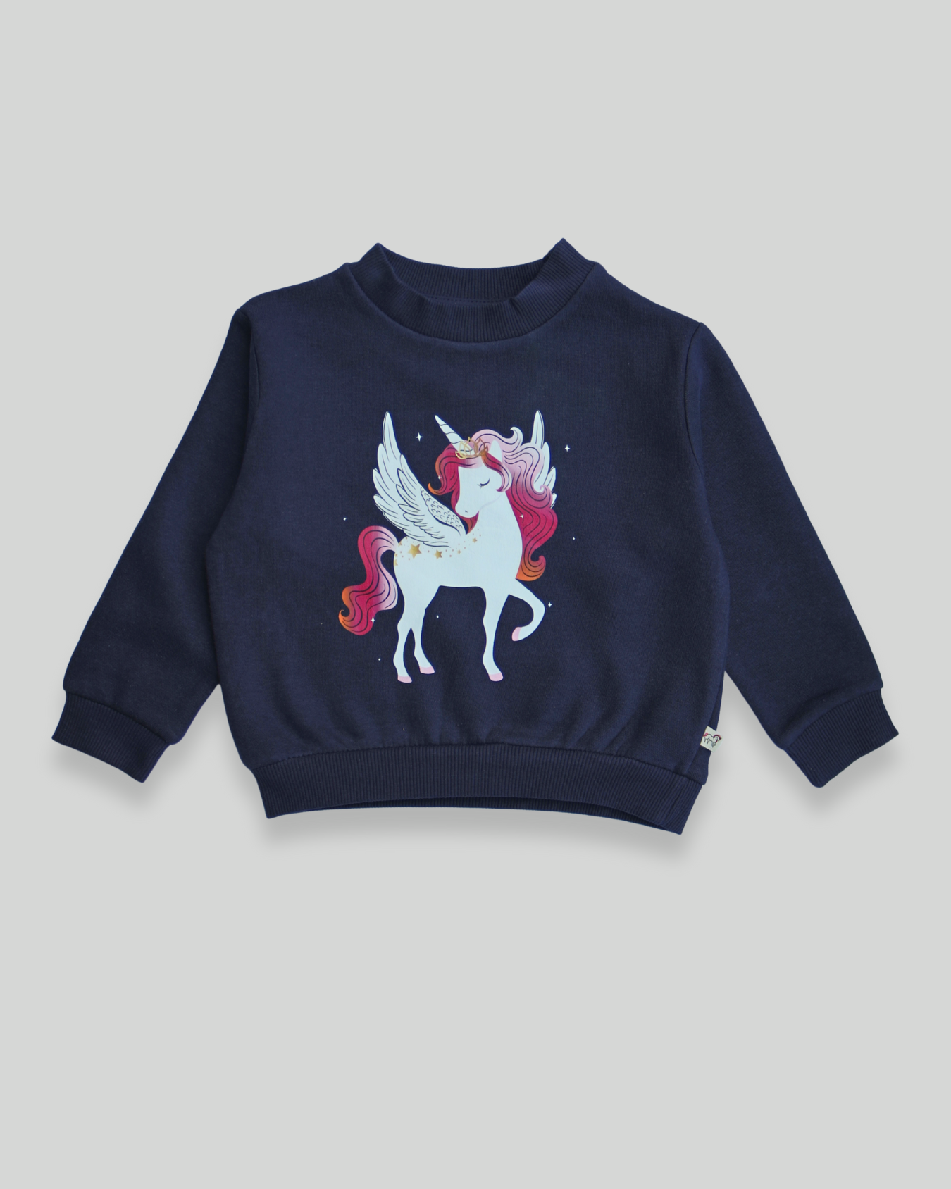 Girls Magical Unicorn Print Fleece Sweatshirt