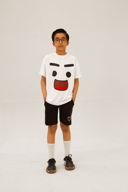 Drop Shoulder smiley face