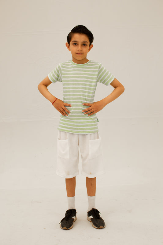Boys Yarn dyed stripper shirt
