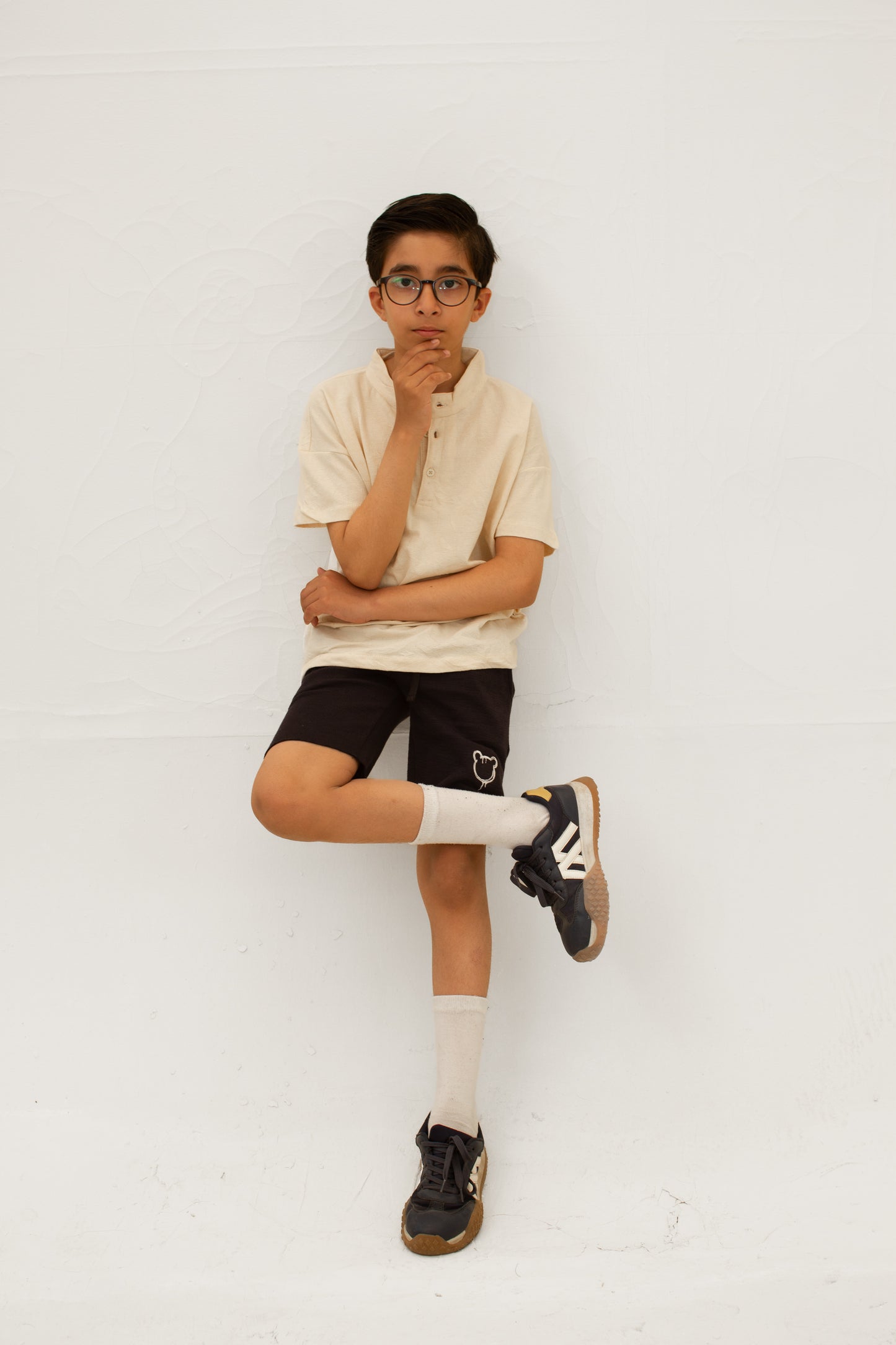 Boys Woven Ban Collar kurta