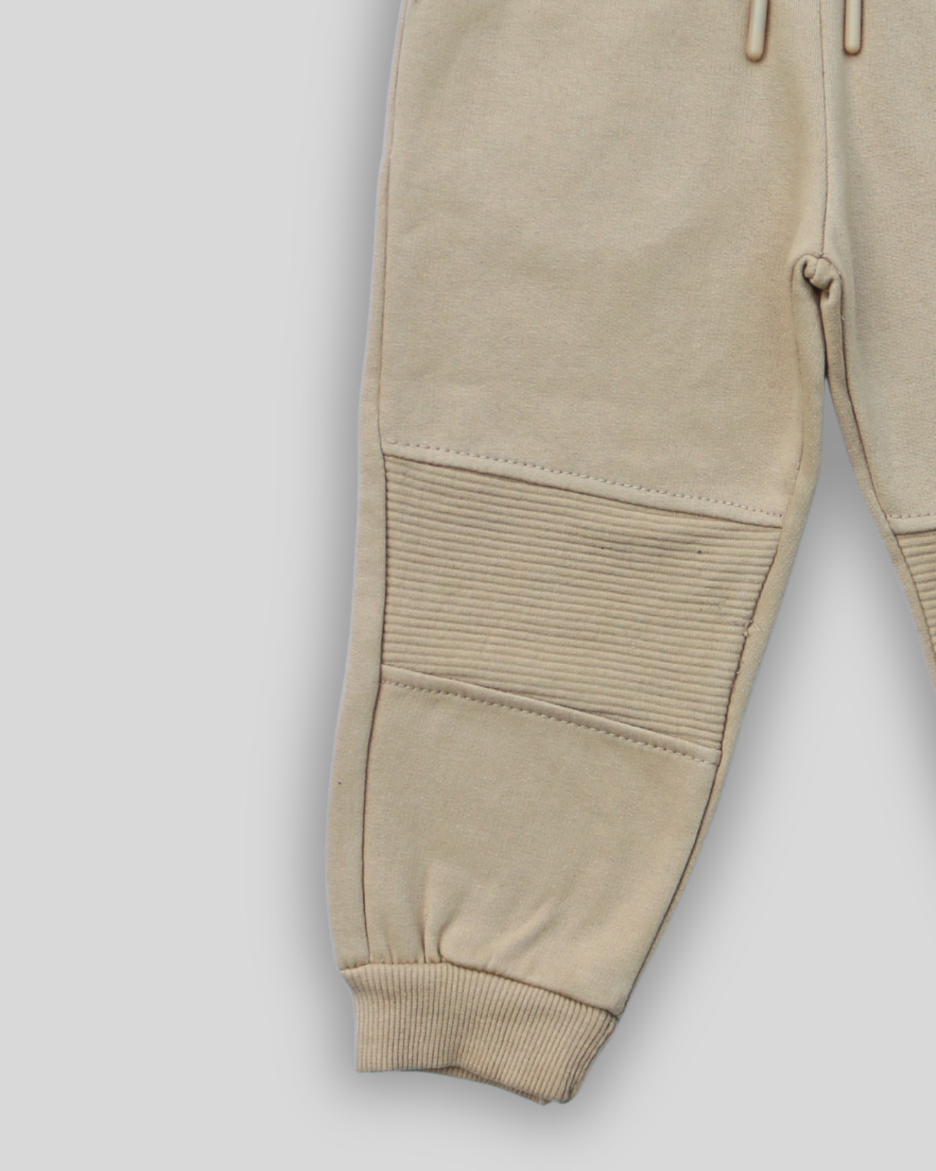 Beige Cargo Biker Knee Trouser