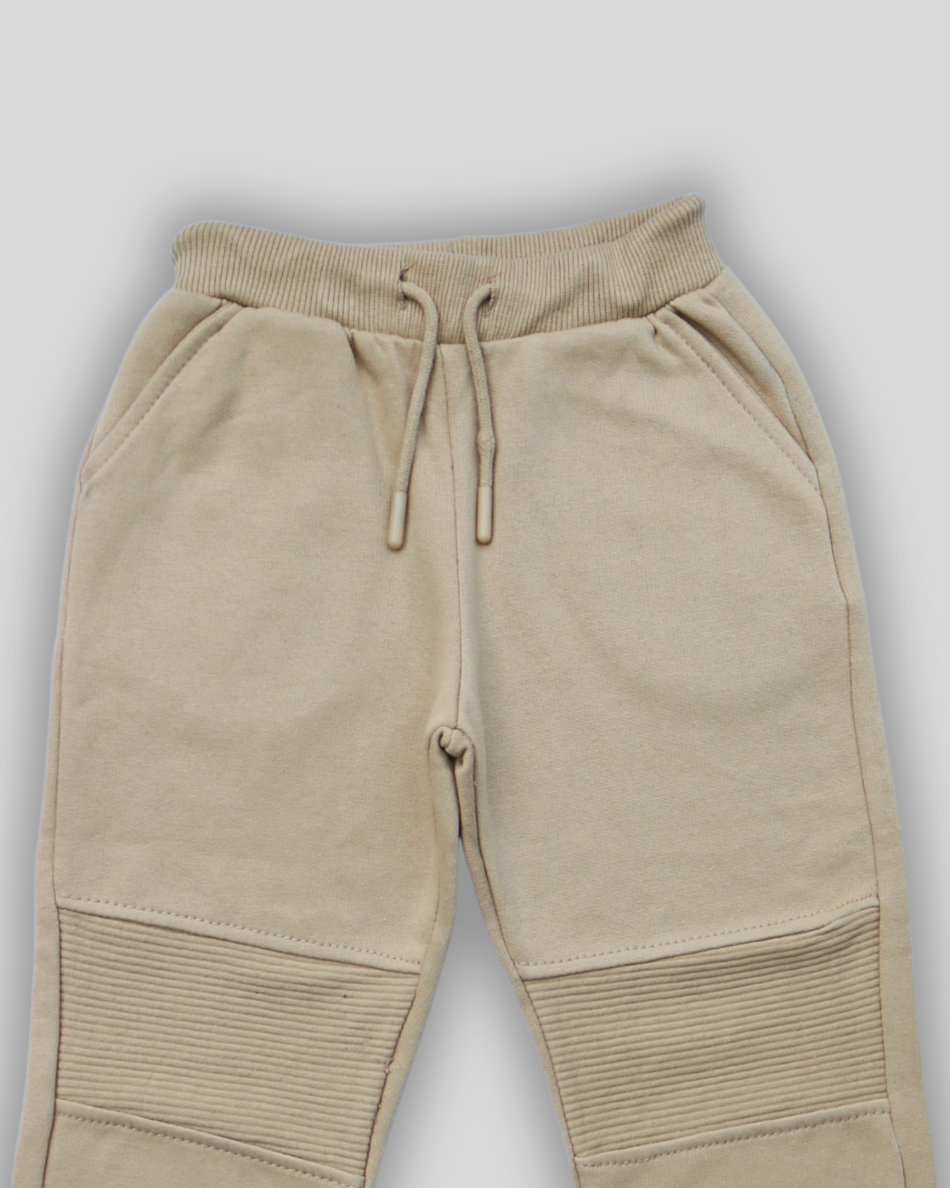 Beige Cargo Biker Knee Trouser