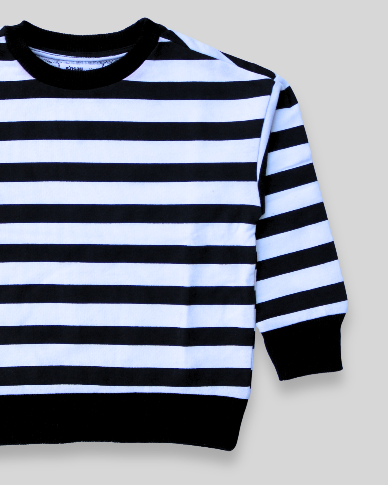 Boys Classic Stripe Terry Sweatshirt