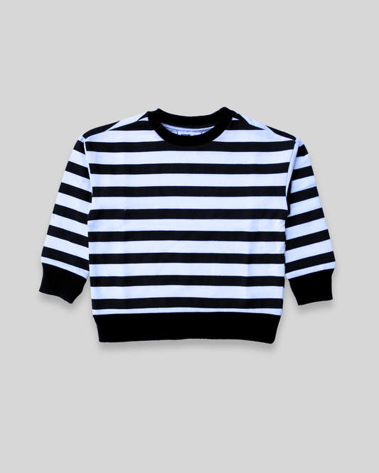Boys Classic Stripe Terry Sweatshirt