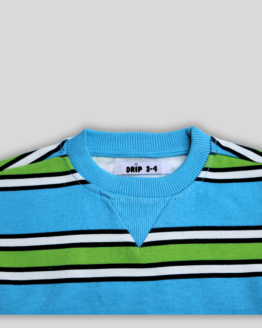 Boys Vibrant Stripe Fleece Sweatshirt