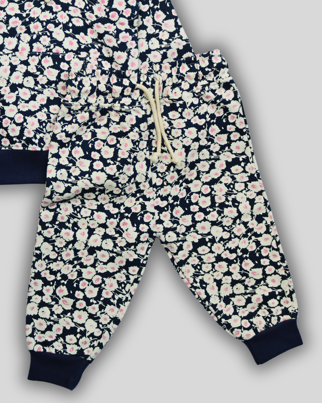Girls Floral Cotton Fleece Co-ord Set