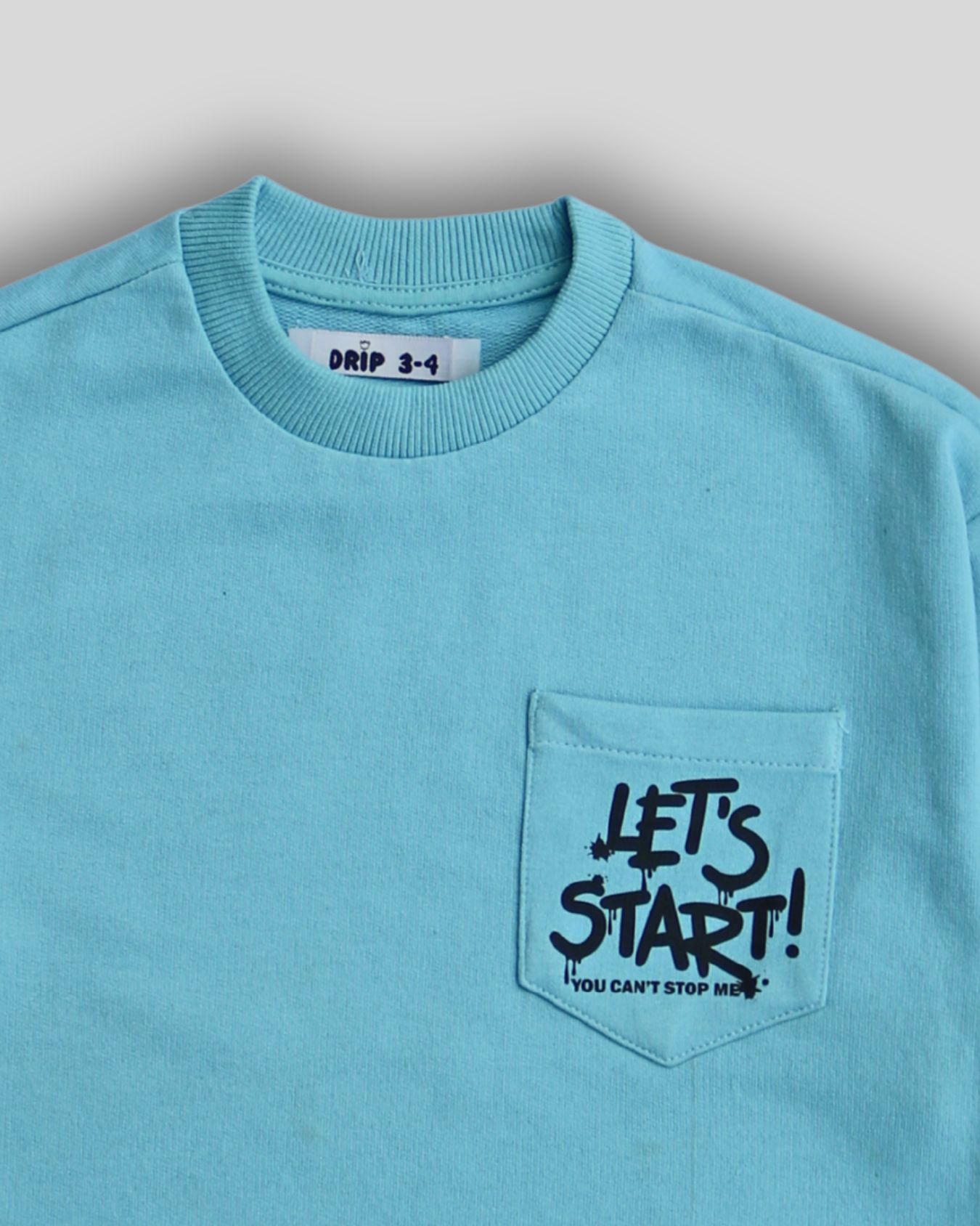 Boys Terry Jersey "Let's Start!" Sweatshirt