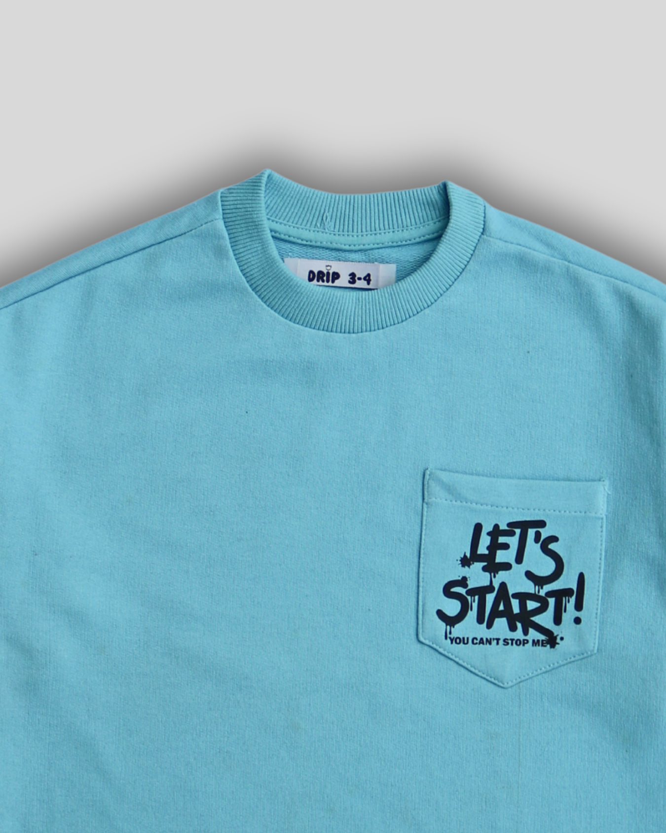 Boys Terry Jersey "Let's Start!" Sweatshirt
