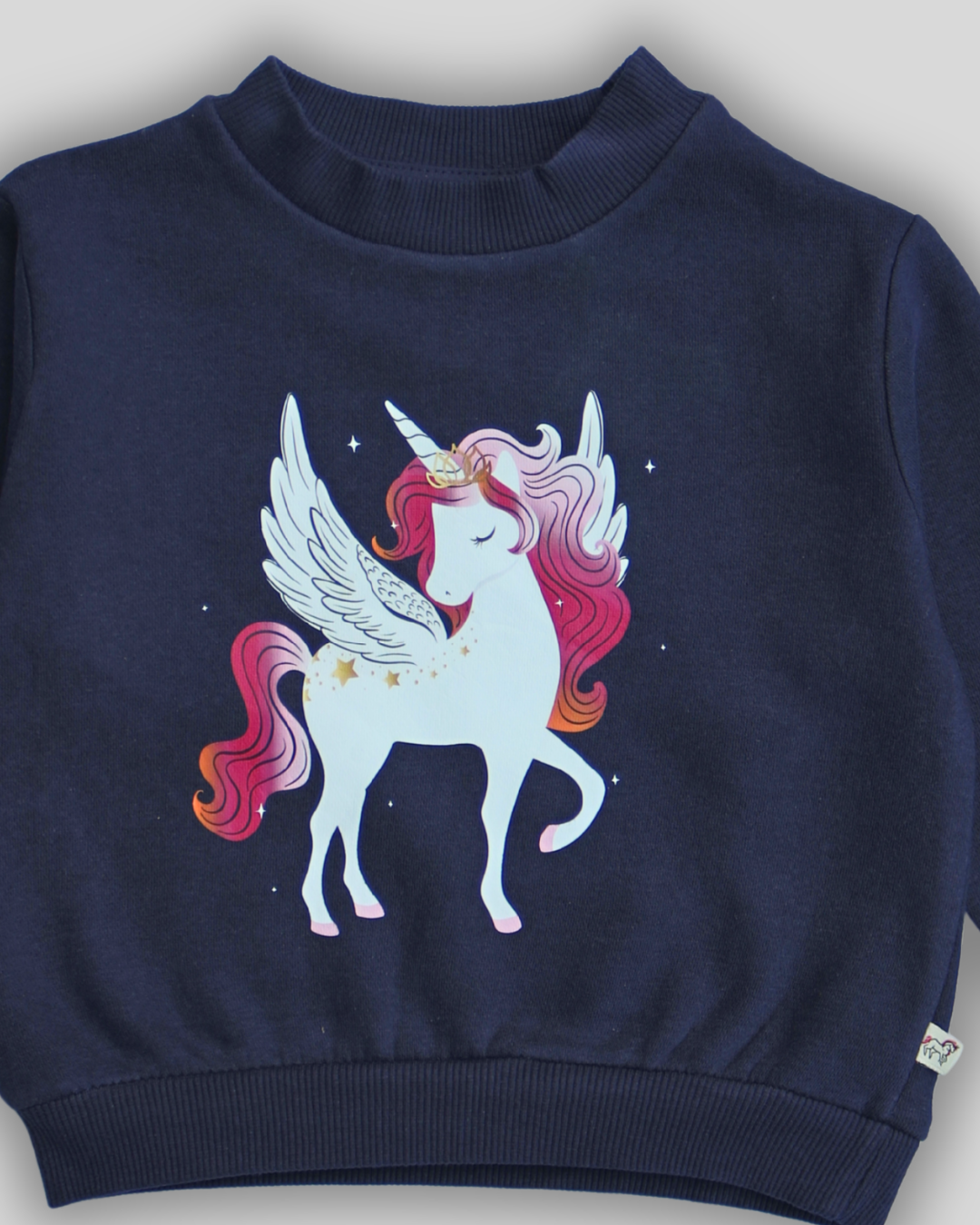 Girls Magical Unicorn Print Fleece Sweatshirt